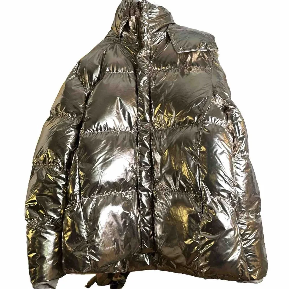 NWT Jordan Craig Toronto Bubble Men's Jacket Metallic Gold 91542M-GOLD